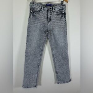 Scotch & Soda Amsterdam Grey Acid Wash Straight Leg Jeans - Size 8